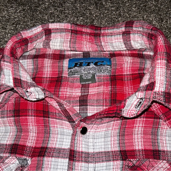BTC Red Plaid Pearl Snap Long Sleeve Flannel
2XL - Picture 6 of 6